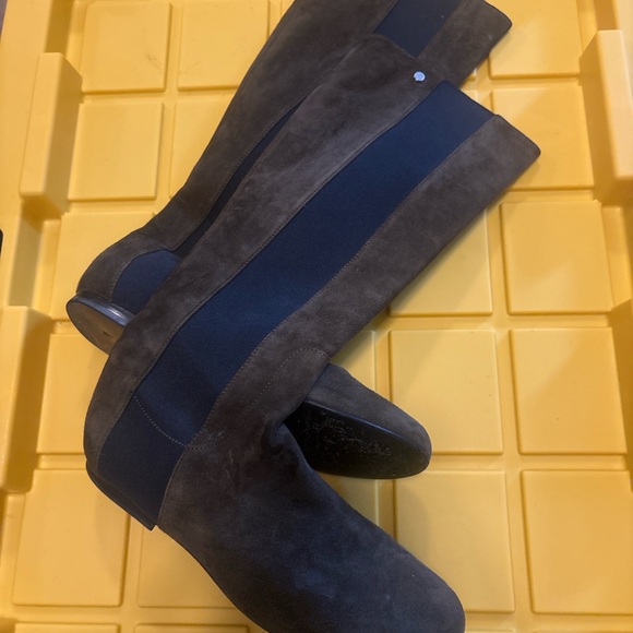 Longchamp Suede Riding Boots | Brownish Green | Size 8 - Picture 5 of 8